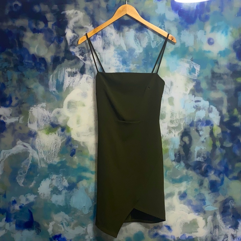 Asymmetrical mini dress